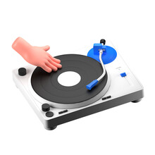 Hand Play Disk Jocky DJ Music Instrument
