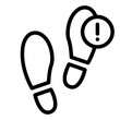 © andinur - Foot Step crime investigation icon