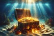 a treasure chest underwater