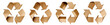 © PNGSTOCK - Recycling symbol made of cardboard isolated
