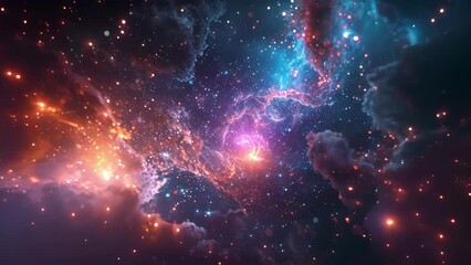 Wall Mural - in a celestial orchestra each instrument blends seamlessly into the cosmic symphony creating an ethe