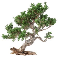 juniper tree isolated