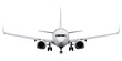 Airplane aircraft, plane, white passenger plane, mode of transport, flight, on transparent or white background. Png