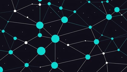 Poster - Vector Illustration of Big Data Analysis in Modern Flat Style