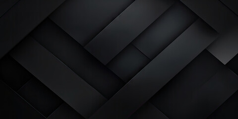Canvas Print - 3d black diamond pattern abstract wallpaper on dark background, Digital black textured graphics poster background	
