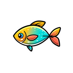 Fish clipart on transparent background