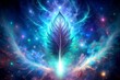 Cosmic Feather Wallpaper