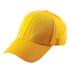 Wall Mural - Yellow cap isolated on transparent background.