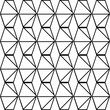 © BONI - Mosaico con geometría de diseño para azulejo o papel pintado. Patrón con textura de moda para impresión negro y blanco.