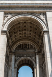 Fototapeta Paryż - Iconic Arc de Triomphe in Summer in Paris