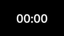 5 Second Countdown Timer Animation On Black Background