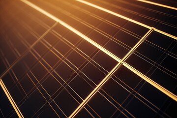 Solar panel background closeup Generative Ai