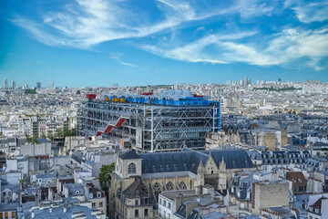 Paris, the Pompidou center