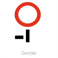 Wall Mural - gender and Symbol icon concept