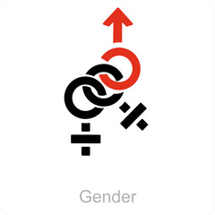 Wall Mural - gender and Symbol icon concept