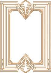 Wall Mural - art deco frame template