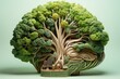 Brain Food: A Lush Garden of Vegetables Sculpting the Mind's Landscape - Generative AI