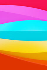 Poster - 3d illustration of a  abstract gradient background with lines. PRint from the waves. Modern graphic texture. Geometric pattern.
