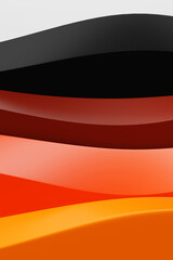 Fototapete - 3d pattern of multicolored abstract geometric lines, vertical orientation