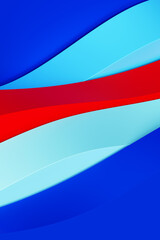 Fototapete - 3d pattern of multicolored abstract geometric lines, vertical orientation