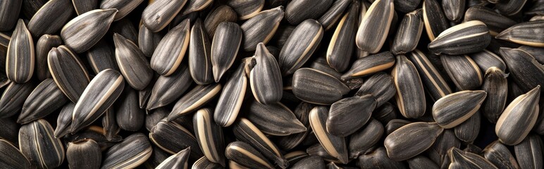 Sunflower seeds texture background. Generative AI