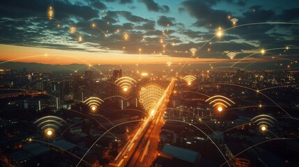 Poster - Connected Realms: Wireless Signs in a Digital Landscape