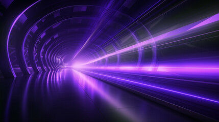 Poster - high speed light trails abstract background, technology wallpaper, neon glowing light motion effect, futuristic cyber tech backdrop