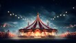 circus tent in night