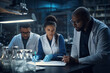 © The Armadillo Lab - Three scientists working on new research in laboratory