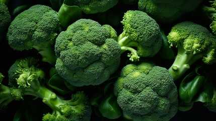 Poster - Broccoli Background Generative AI