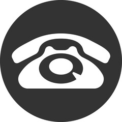 Poster - Phone icon vector illustration. Call center app. Telephone icons trendy flat style. Contact us line silhouette.