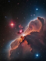 Wall Mural - photo of deep space and nebula