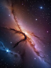Wall Mural - photo of abstract space background, galaxies, nebula and stars in space, art