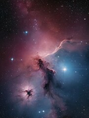 Wall Mural - photo of background with stars and nebula