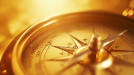 Leinwandbilder - Business navigate recovery, Abstract, The compass navigate for businessmen to resume business growth in the economic crisis, Rethink, Reinvent and Recover. : Generative AI