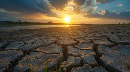 Wall Mural - photo of dry land during the dry season