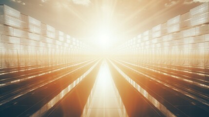 Poster - Overhead shots of concentrated solar power plants with large mirrors focusing sunlight to generate electricity. Generative AI