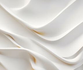 Wall Mural - White curve background, GenerativeAI luxury white background