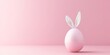 Cute easter egg with bunny ears abstract background