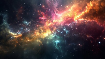 Poster - Space-themed event background, cosmic visuals, stars, and galactic elements, ideal for science or astronomy-related content Generative AI