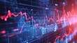© Palung - Financial growth chart for stock market investment trading. Closeup stock market data chart visualization.