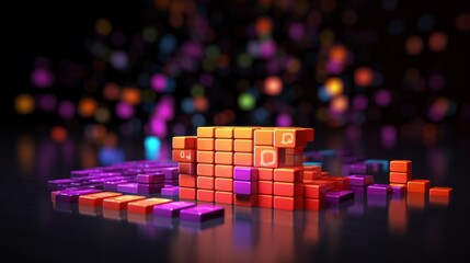 A relational database structure for storing data and analyzing it with a data warehouse OLAP cube server and SQL for analysis and rendering. SQL Code Background