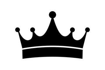 Wall Mural - black crown icon, simple vector illustration, power, dominance, glory, achievement, strength, and br
