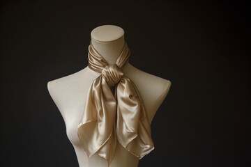 Wall Mural - mannequins torso with a silk scarf tied in a bow