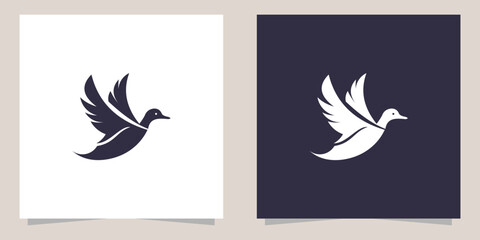 Wall Mural - duck logo design vector