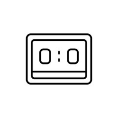 Poster - Scoreboard outline icons, minimalist vector illustration ,simple transparent graphic element .Isolated on white background