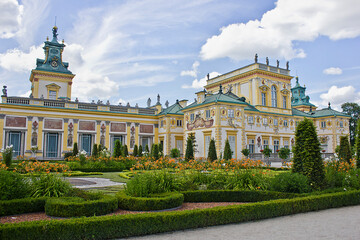 Wall Mural - Baroque 17th century Wilanow Palace in Warsaw, Poland