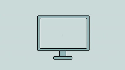 Poster - Phone, laptop and tablet in graphic animation for networking, cloud connectivity or ux design. Illustration, technology and smart application for ecommerce, erp interface or digital user experience.