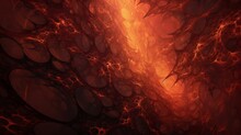 Abstract Fractal Art Background, Suggestive Of Inside The Gut, Airways, Or Blood Vessels, Possibly Infected With Disease And Viruses, Or It Could Be A Rocky Cave On An Alien Planet