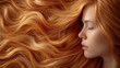 Nourish hair, Hair damaged Repair concept. Beautiful hair, smooth and shiny hair